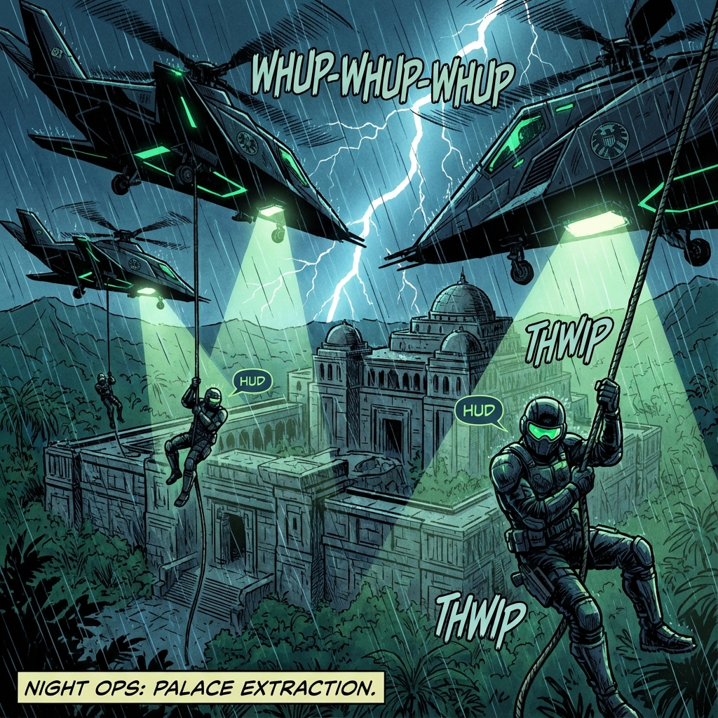 Elicotteri stealth in azione notturna